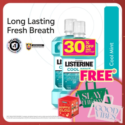 LISTERINE Listerine Cool Mint 750ml Twin Pack