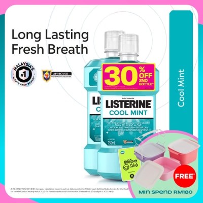 LISTERINE Listerine Cool Mint 750ml Twin Pack
