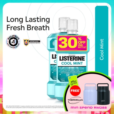 LISTERINE - Listerine Cool Mint 750ml Twin Pack