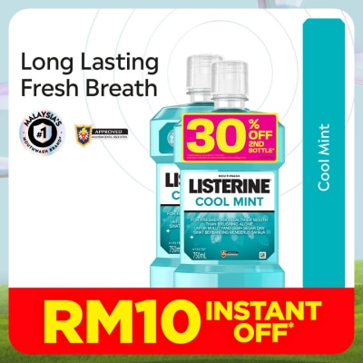 LISTERINE Listerine Cool Mint 750ml Twin Pack