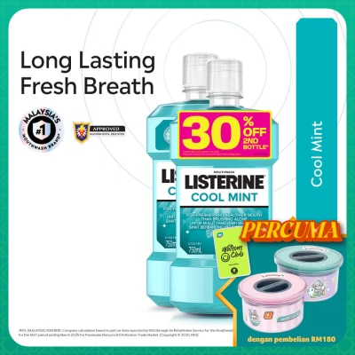 LISTERINE Listerine Cool Mint 750ml Twin Pack