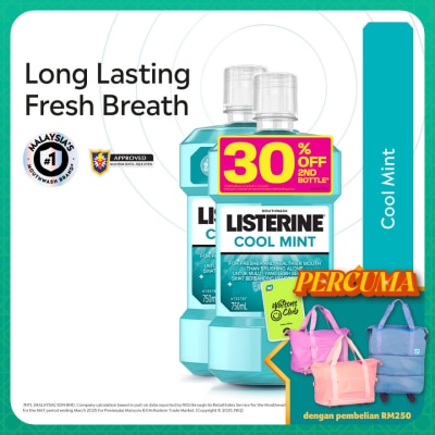 LISTERINE Listerine Cool Mint 750ml Twin Pack