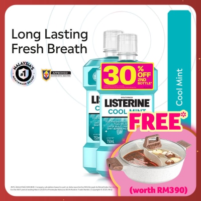 LISTERINE Listerine Cool Mint 750ml Twin Pack