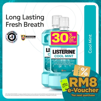 LISTERINE Listerine Cool Mint 750ml Twin Pack