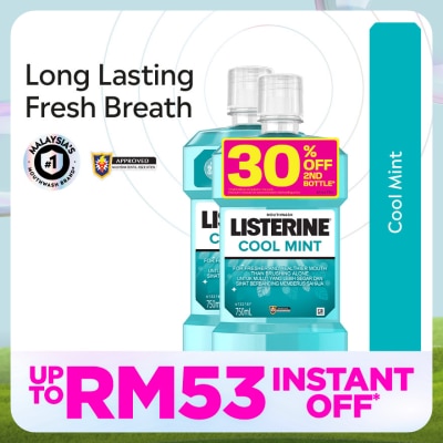 LISTERINE Listerine Cool Mint 750ml Twin Pack