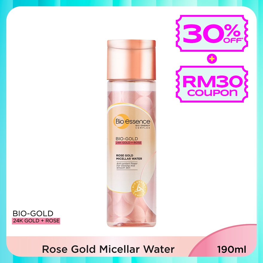 BIO-GOLD ROSE GOLD MICELLAR WATER 190ML
