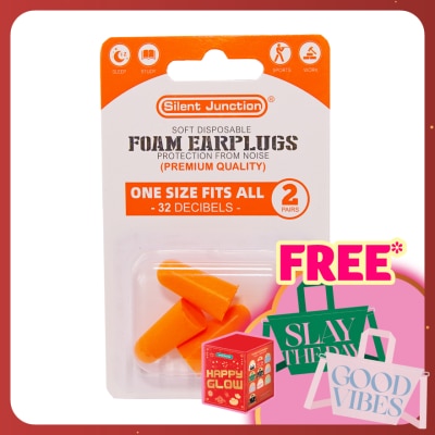 EZY DOSE SOFT DISPOSABLE FOAM EARPLUGS 2PAIR