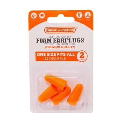 EZY DOSE SOFT DISPOSABLE FOAM EARPLUGS 2PAIR