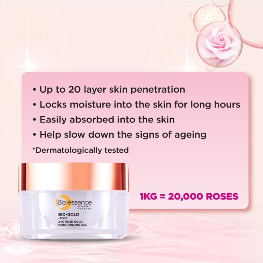 BIO-GOLD ROSE MOISTURIZING GEL 40G