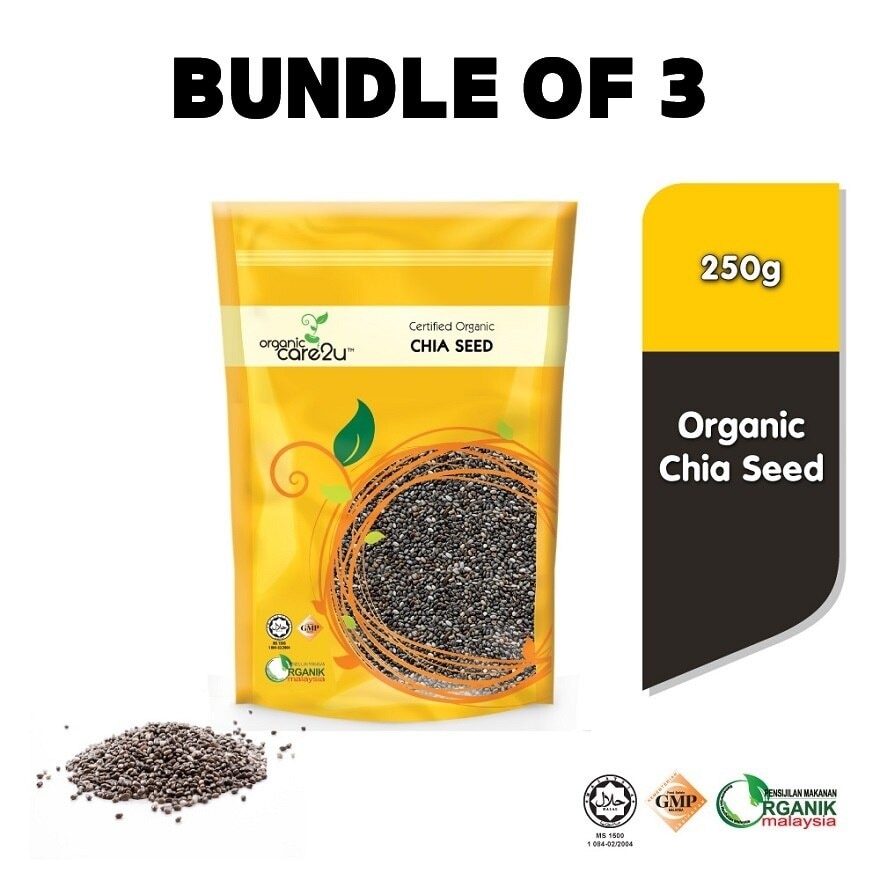 Organic Chia Seed (250g x 3 Packs)