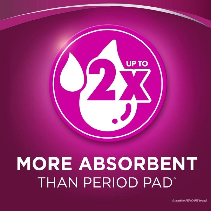 Pads Incontinence Extra Long Non Wing 31.5cm 12s - Moderate Bladder/Urine Leakage Protection