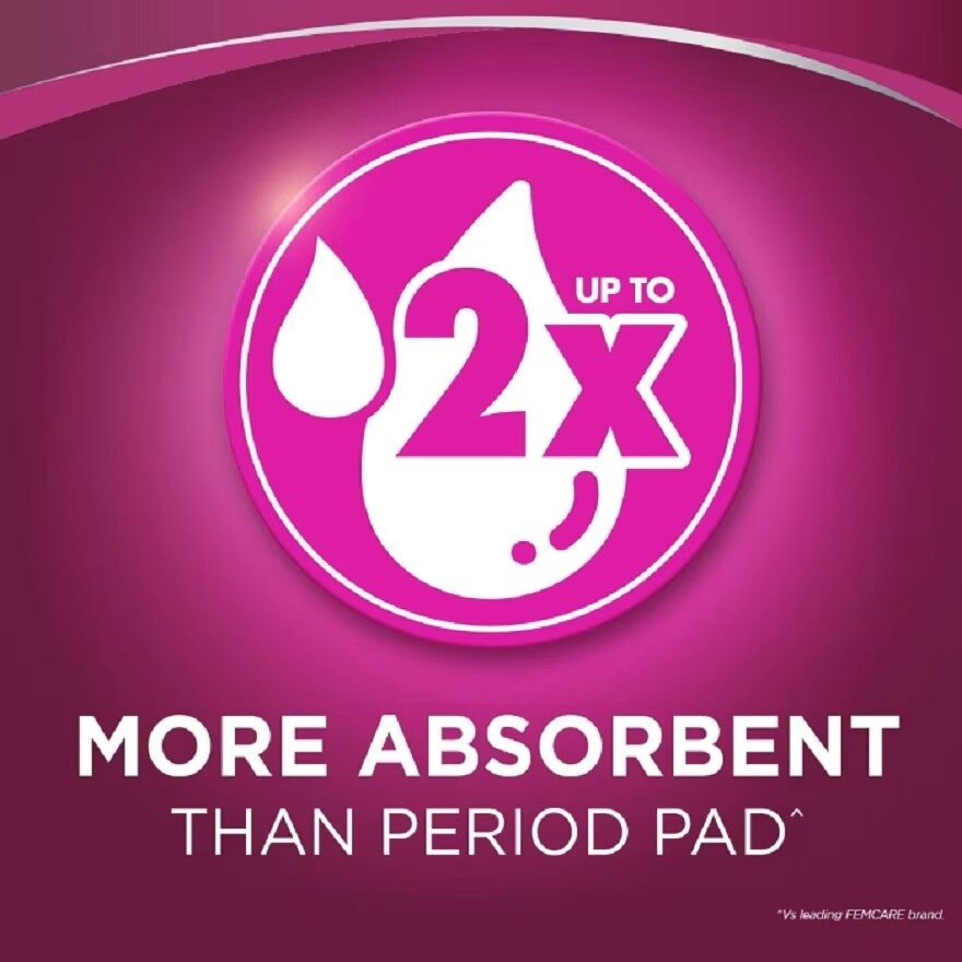 Pads Incontinence Extra Long Non Wing 31.5cm 12s - Moderate Bladder/Urine Leakage Protection image