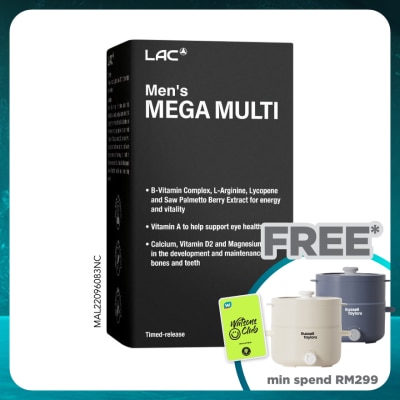 LAC Men's Mega Multi Time-Release Caplet 90s