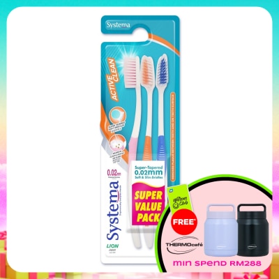 SYSTEMA - Active Clean Toothbrush 3s