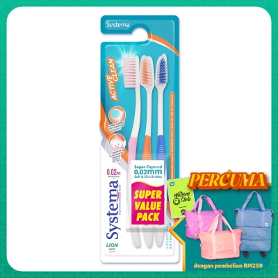 SYSTEMA Active Clean Toothbrush 3s