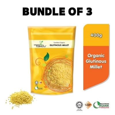 ORGANIC CARE2U Organic Glutinous Millet (400g x 3 Packs)