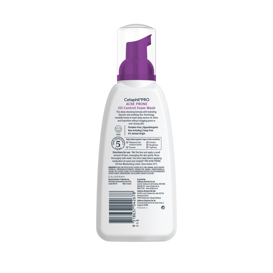 PRO Acne Prone Oil Control Foam Wash 236ml image