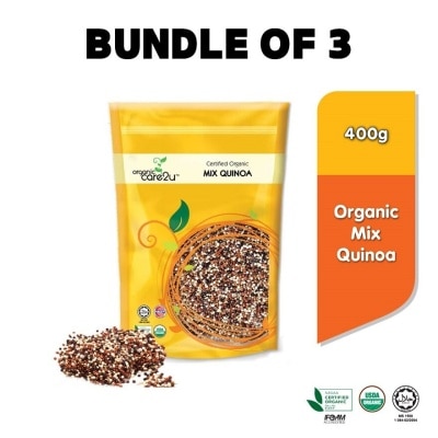 ORGANIC CARE2U Organic Mix Quinoa (400g x 3 Packs)