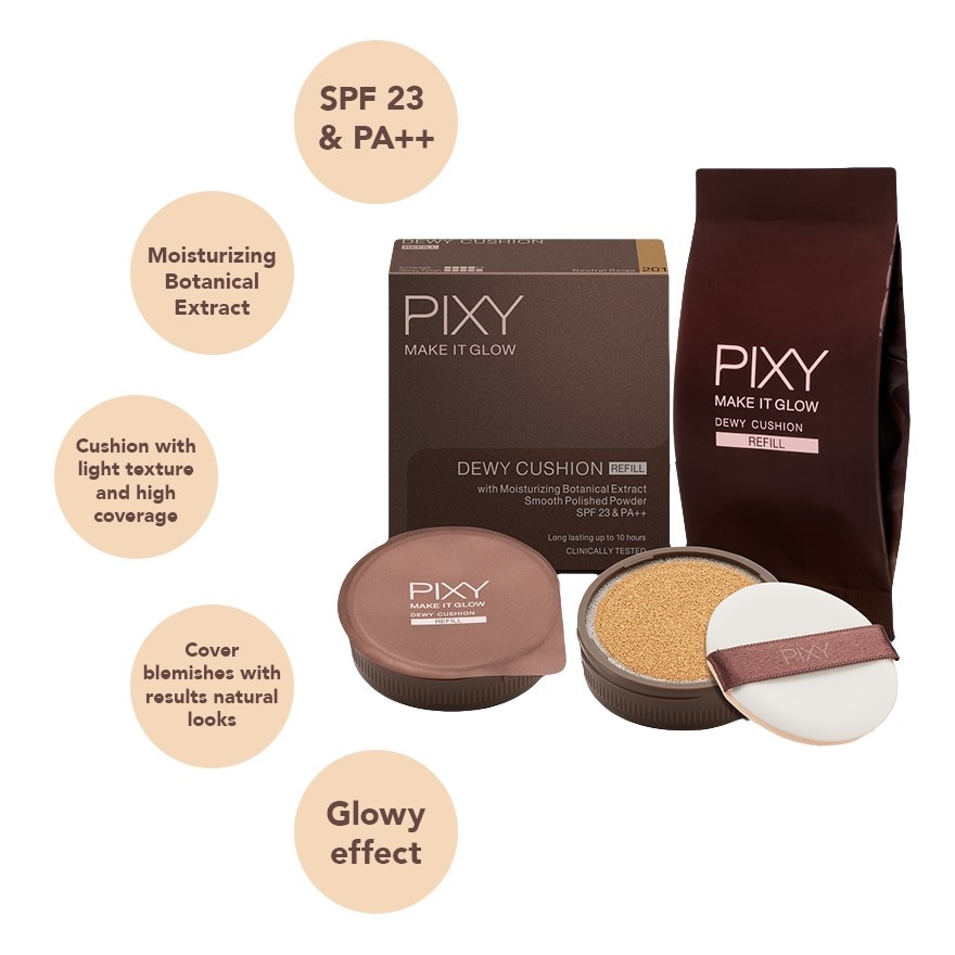 Make It Glow Dewy Cushion 201 Neutral Beige Refill image