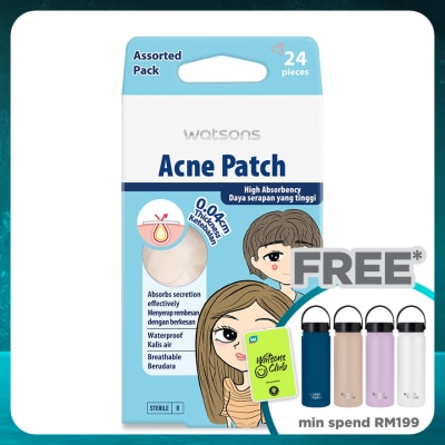 WATSONS Acne Patch 0.04cm thickness - Assorted 24s