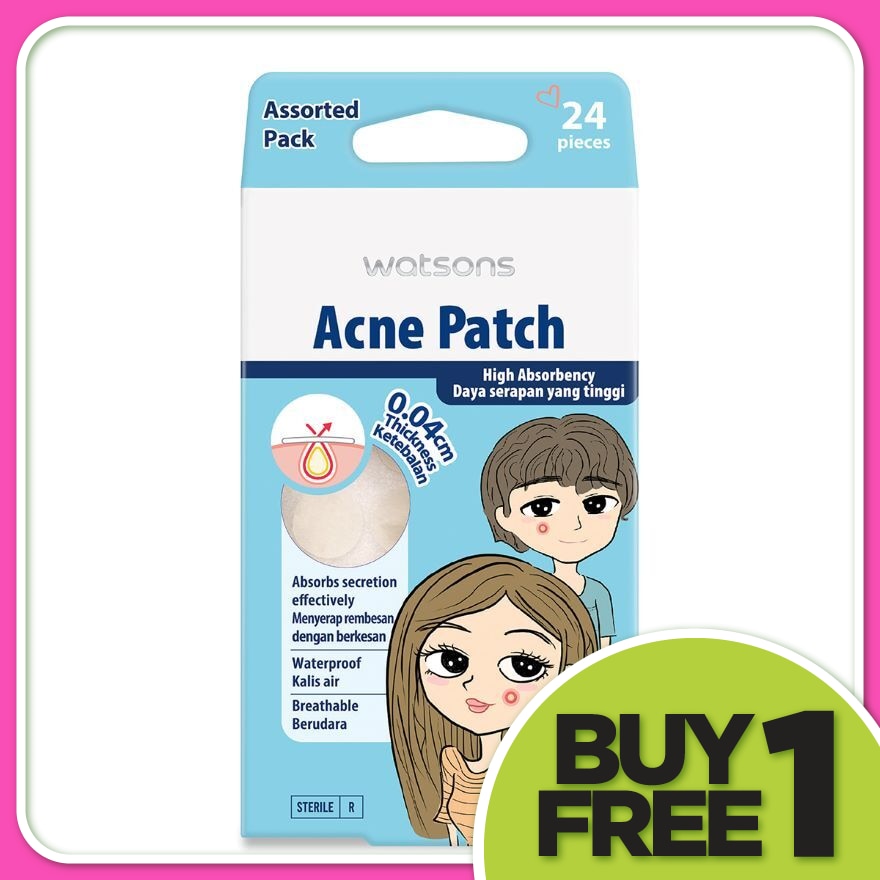 Acne Patch 0.04cm thickness - Assorted 24s