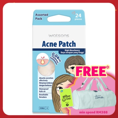 WATSONS Acne Patch 0.04cm thickness - Assorted 24s