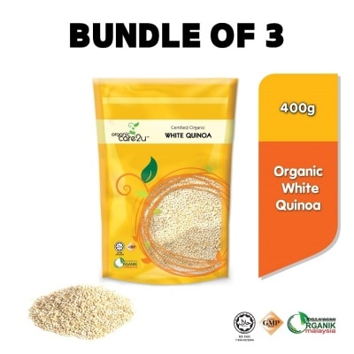 ORGANIC CARE2U Organic White Quinoa (400g x 3 Packs)