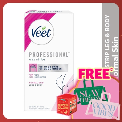 VEET Wax Strip Leg & Body Normal Skin 20s