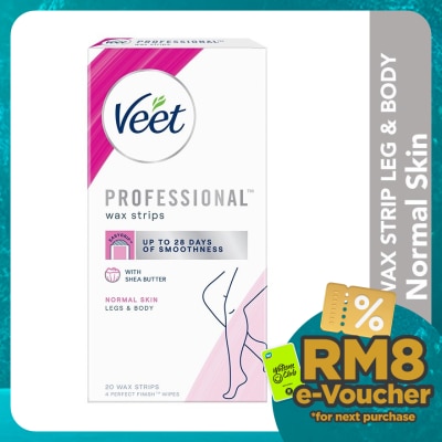 VEET Wax Strip Leg & Body Normal Skin 20s