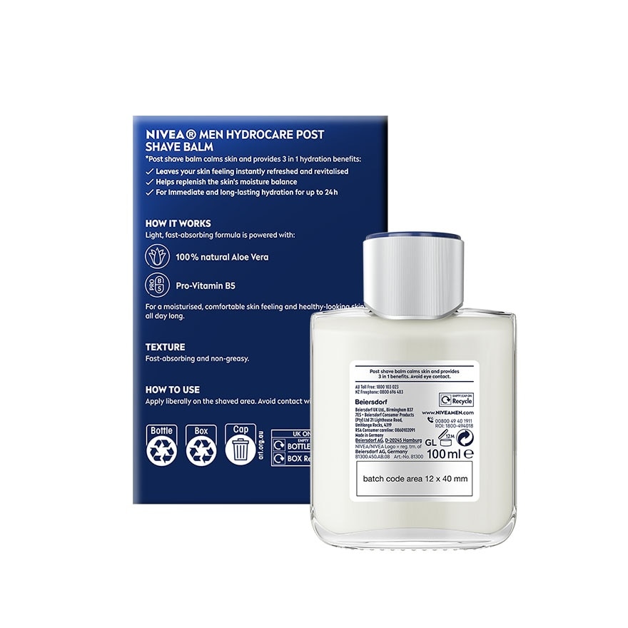 Hydrocare Replenishing Post Shave Balm 100mlMulti Protecting Balm 100ml