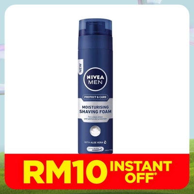 NIVEA FOR MEN Protect & Care Moisturising Shaving Foam 200ml
