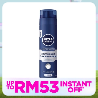 NIVEA FOR MEN Protect & Care Moisturising Shaving Foam 200ml