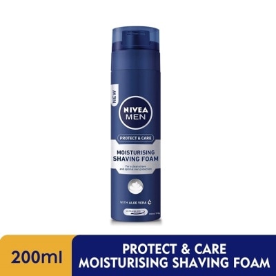 NIVEA FOR MEN Protect & Care Moisturising Shaving Foam 200ml