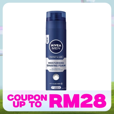 NIVEA FOR MEN Protect & Care Moisturising Shaving Foam 200ml