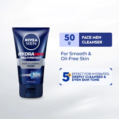 NIVEA FOR MEN - Men Deep Clean Facial Foam 100ml image