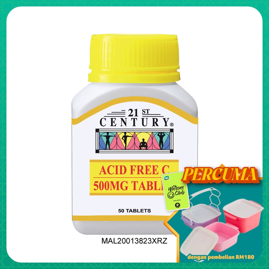 Acid Free Vitamin C 500mg 50's