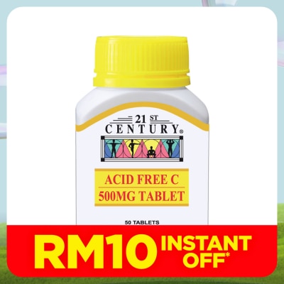 21ST CENTURY Acid Free Vitamin C 500mg 50's