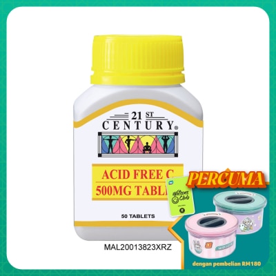 21ST CENTURY Acid Free Vitamin C 500mg 50's