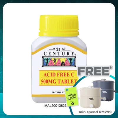 21ST CENTURY Acid Free Vitamin C 500mg 50's