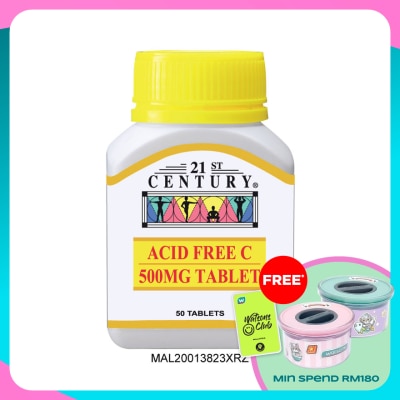 21ST CENTURY Acid Free Vitamin C 500mg 50's