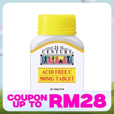 21ST CENTURY Acid Free Vitamin C 500mg 50's
