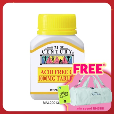 21ST CENTURY Acid Free C 1000mg Acid Free C 50's