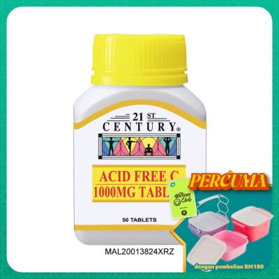 21ST CENTURY - Acid Free C 1000mg Acid Free C 50's