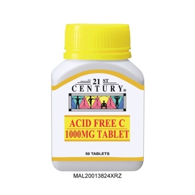 21ST CENTURY Acid Free C 1000mg Acid Free C 50's