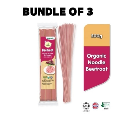 ORGANIC CARE2U Organic Beetroot Noodle (200g x 3 Packs)