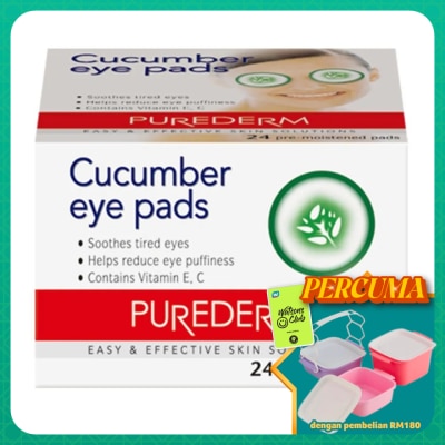 PUREDERM - Cucumber Eye Pads (Soft Pads) 24s
