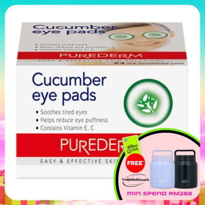 PUREDERM - Cucumber Eye Pads (Soft Pads) 24s