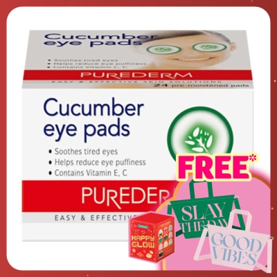 PUREDERM Cucumber Eye Pads (Soft Pads) 24s