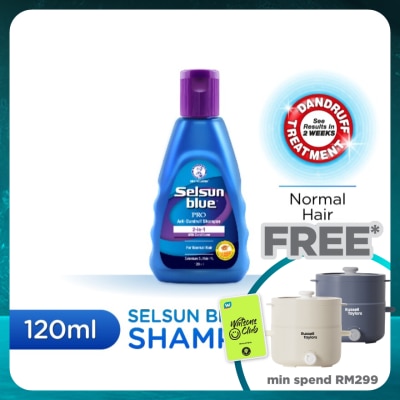 SELSUN BLUE 2-In-1 Pro Anti-Dandruff Shampoo 120ml