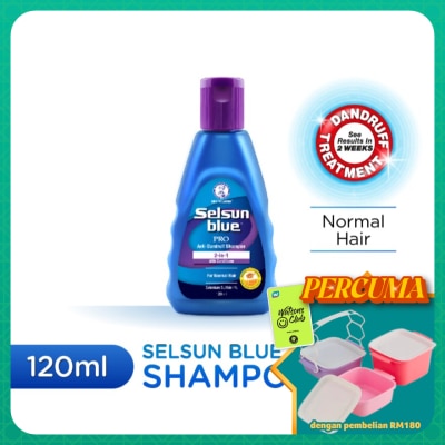 SELSUN BLUE - 2-In-1 Pro Anti-Dandruff Shampoo 120ml